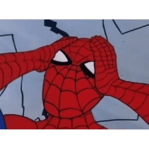 Набор стикеров spiderman memes для WhatsApp 2