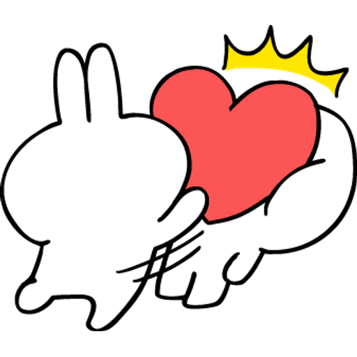 Набор стикеров Spoiled Rabbit Heart для WhatsApp 10