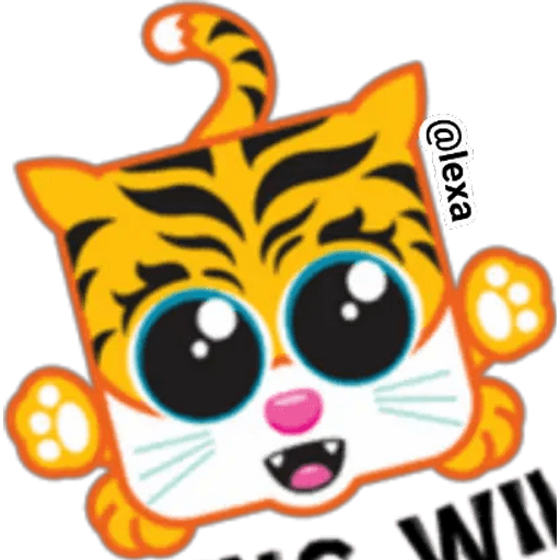 Набор стикеров 🐱Squaredy Cat (=^･^=) для WhatsApp 1