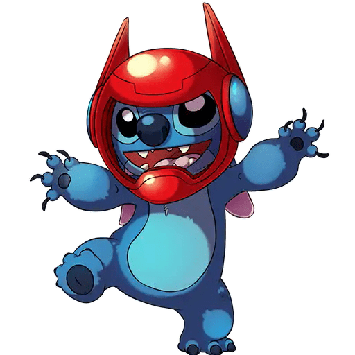 Набор стикеров Stitch для WhatsApp 4