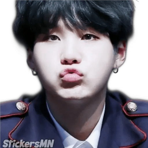 Набор стикеров Suga - BTS 🧑🏻‍🎤 для WhatsApp 1