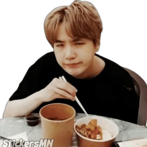 Набор стикеров Suga - BTS 🧑🏻🎤 для WhatsApp 20