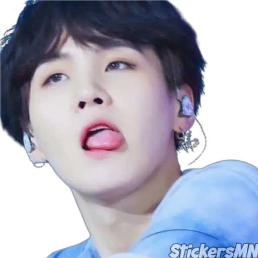 Набор стикеров Suga - BTS 🧑🏻🎤 для WhatsApp 22