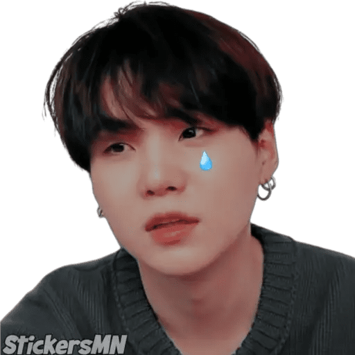 Набор стикеров Suga - BTS 🧑🏻🎤 для WhatsApp 23
