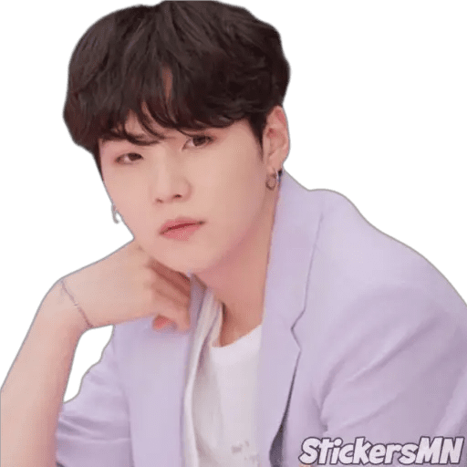 Набор стикеров Suga - BTS 🧑🏻🎤 для WhatsApp 28