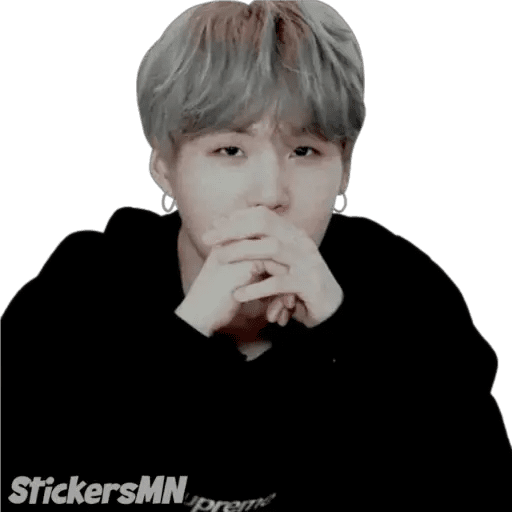 Набор стикеров Suga - BTS 🧑🏻🎤 для WhatsApp 29