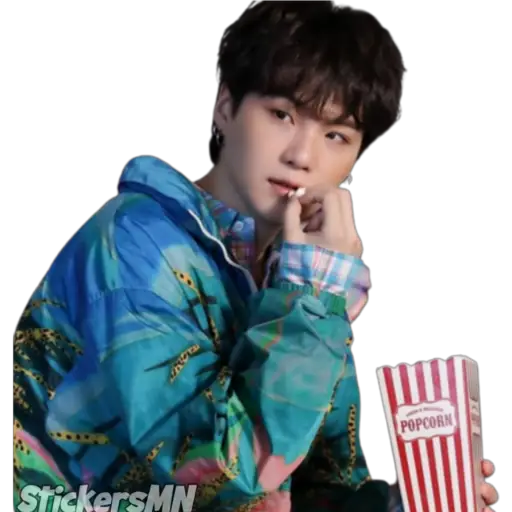 Набор стикеров Suga - BTS 🧑🏻🎤 для WhatsApp 3