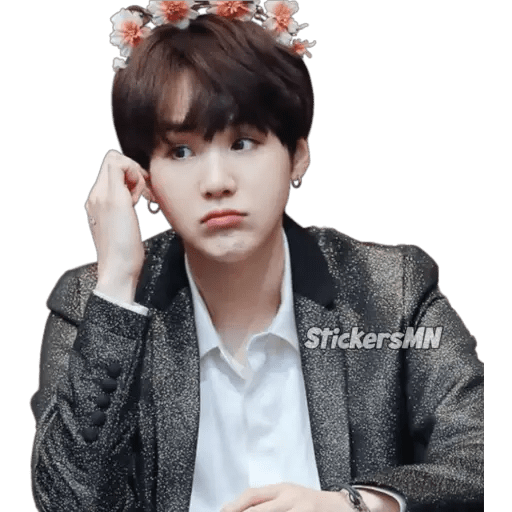 Набор стикеров Suga - BTS 🧑🏻🎤 для WhatsApp 30