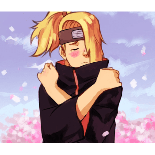 Набор стикеров 💜💞SukuraDeidara #Naruto #Наруто 💗💗 для WhatsApp 2