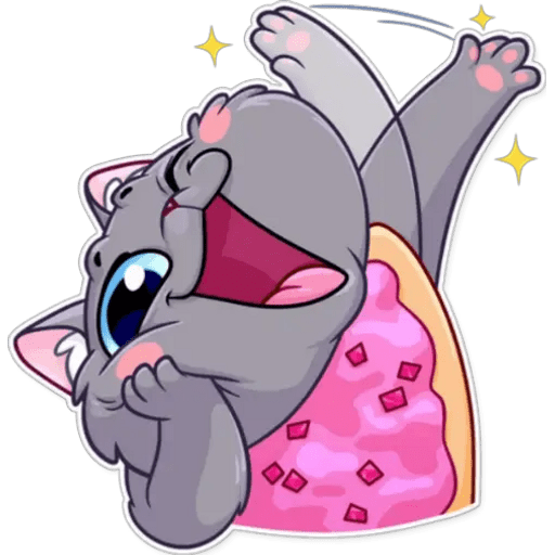 Набор стикеров Tart cat для WhatsApp 11