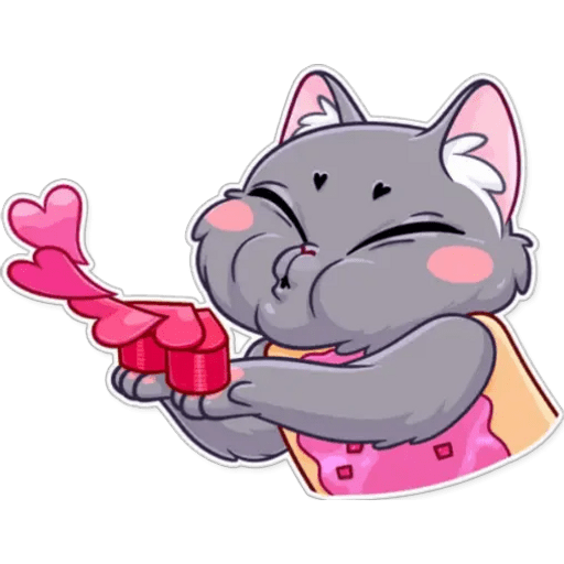 Набор стикеров Tart cat для WhatsApp 13