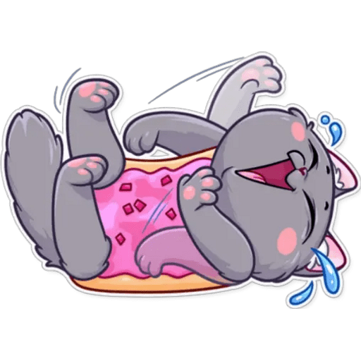 Набор стикеров Tart cat для WhatsApp 2