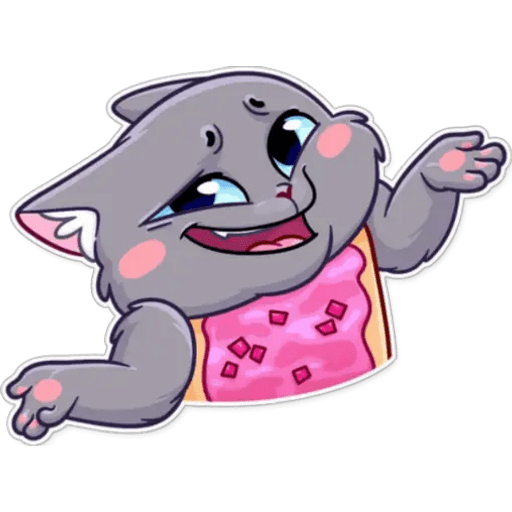 Набор стикеров Tart cat для WhatsApp 20