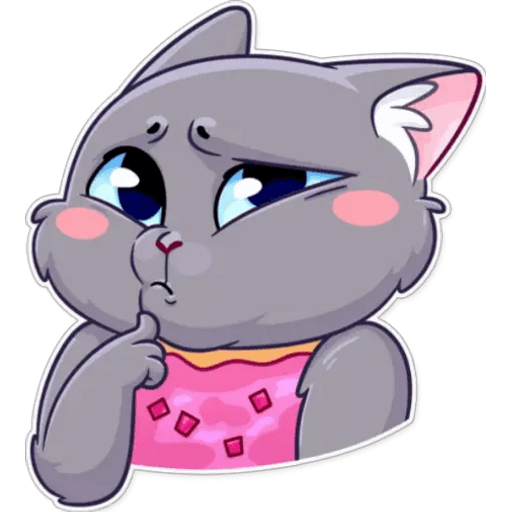 Набор стикеров Tart cat для WhatsApp 5