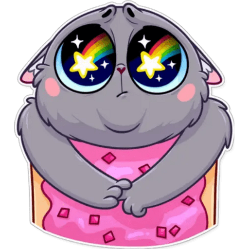 Набор стикеров Tart cat для WhatsApp 7