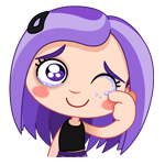 Набор стикеров Вайолет для Viber - фото 1