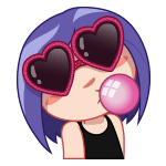 Набор стикеров Вайолет. Любовь прекрасна! для Viber - фото 1