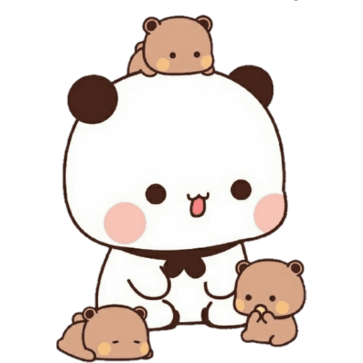 Набор стикеров 02 Panda Bear для WhatsApp 1