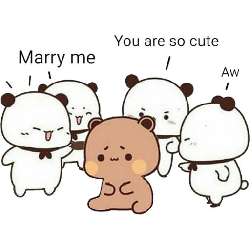 Набор стикеров 03 Panda Bear для WhatsApp 29