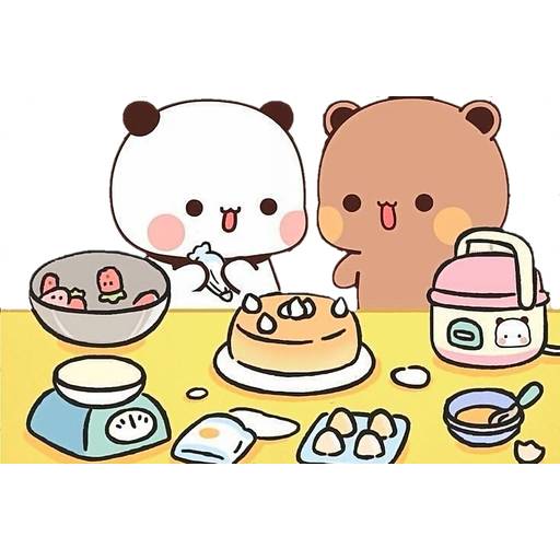 Набор стикеров 05 Panda Bear для WhatsApp 2