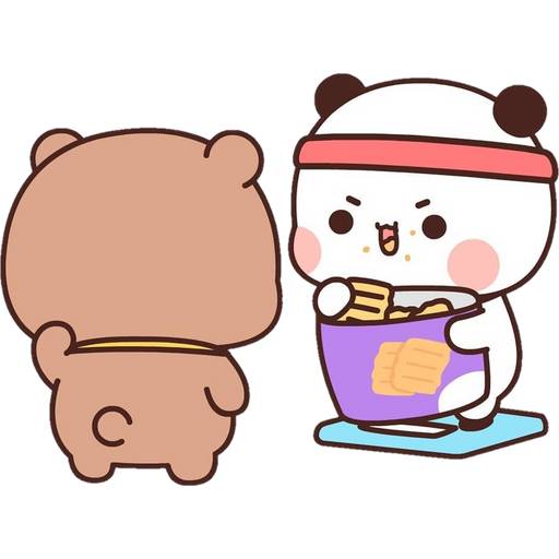 Набор стикеров 05 Panda Bear для WhatsApp 22