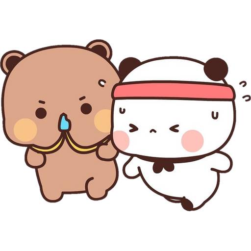 Набор стикеров 05 Panda Bear для WhatsApp 23