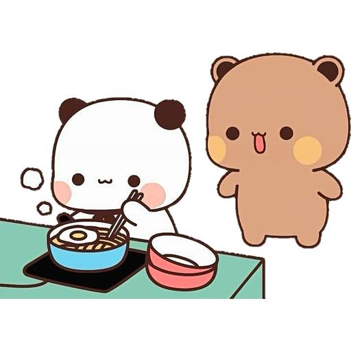 Набор стикеров 05 Panda Bear для WhatsApp 3