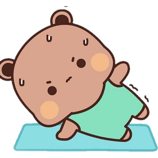 Набор стикеров 05 Panda Bear для WhatsApp 30