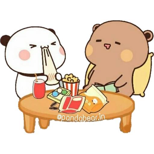 Набор стикеров 05 Panda Bear для WhatsApp 9