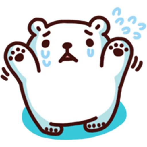 Набор стикеров BacBac Bear 2 для WhatsApp 1