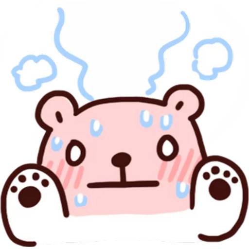 Набор стикеров BacBac Bear 2 для WhatsApp 13