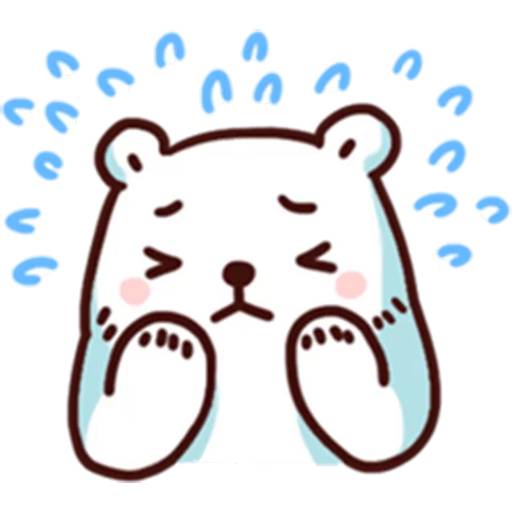 Набор стикеров BacBac Bear 2 для WhatsApp 17