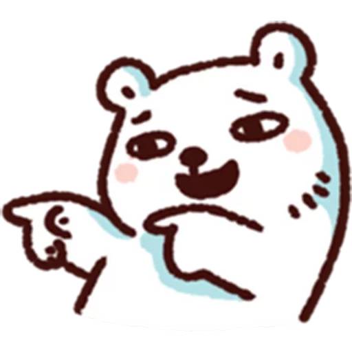Набор стикеров BacBac Bear для WhatsApp 11