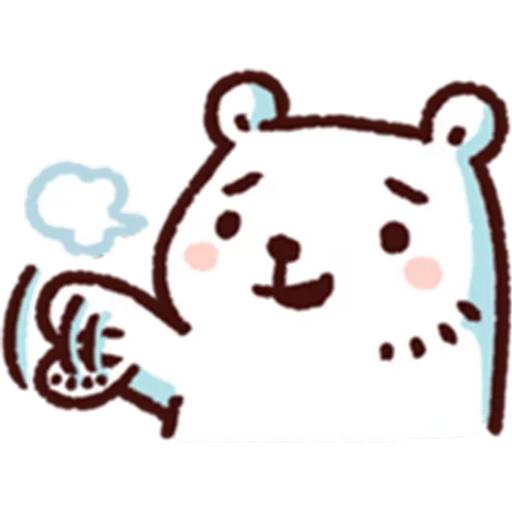 Набор стикеров BacBac Bear для WhatsApp 12