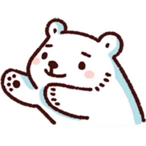 Набор стикеров BacBac Bear для WhatsApp 14