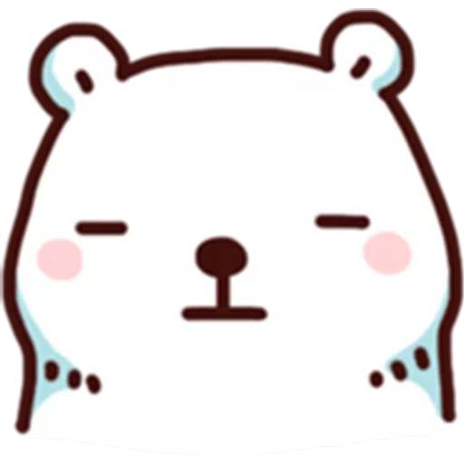 Набор стикеров BacBac Bear для WhatsApp 15