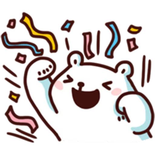 Набор стикеров BacBac Bear для WhatsApp 18