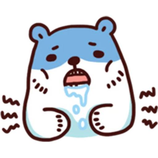 Набор стикеров BacBac Bear для WhatsApp 19