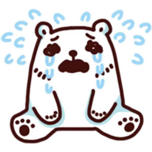 Набор стикеров BacBac Bear для WhatsApp 21