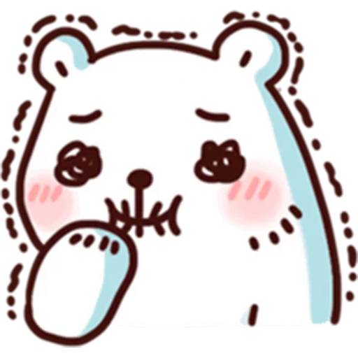 Набор стикеров BacBac Bear для WhatsApp 23