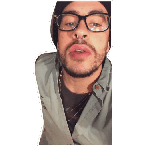 Набор стикеров Bad Bunny для WhatsApp 16