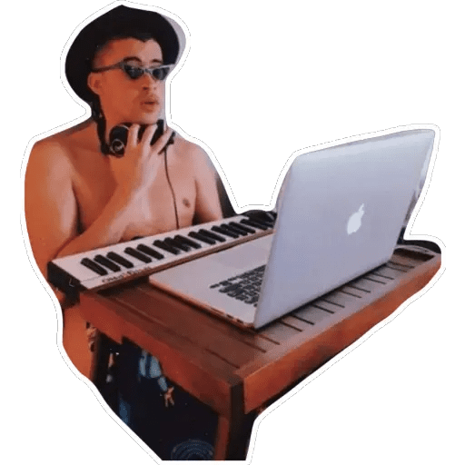 Набор стикеров Bad Bunny для WhatsApp 18