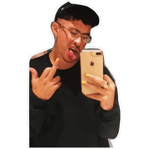 Набор стикеров Bad Bunny для WhatsApp 19