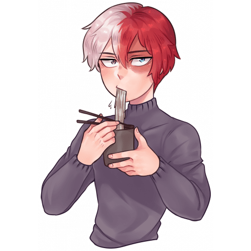 Набор стикеров BNHA для WhatsApp 22