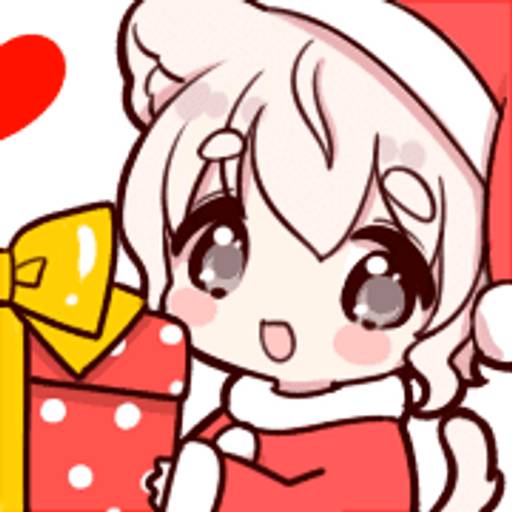 Набор стикеров 🎄Cat ear boy (Christmas)🎄byYessy для WhatsApp 21