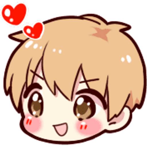 Набор стикеров 🎄Cat ear boy (Christmas)🎄byYessy для WhatsApp 22