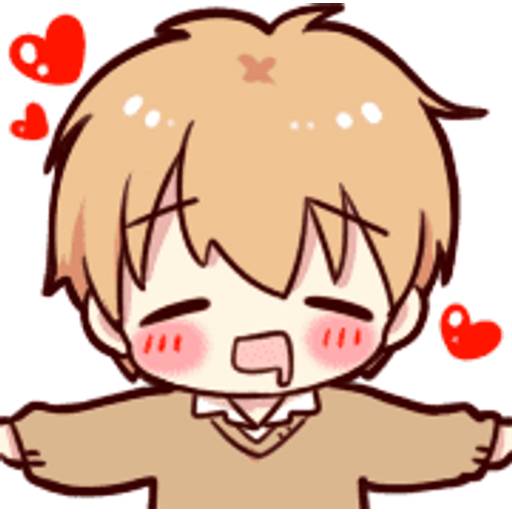 Набор стикеров 🎄Cat ear boy (Christmas)🎄byYessy для WhatsApp 23