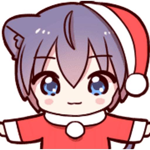 Набор стикеров 🎄Cat ear boy (Christmas)🎄byYessy для WhatsApp 24