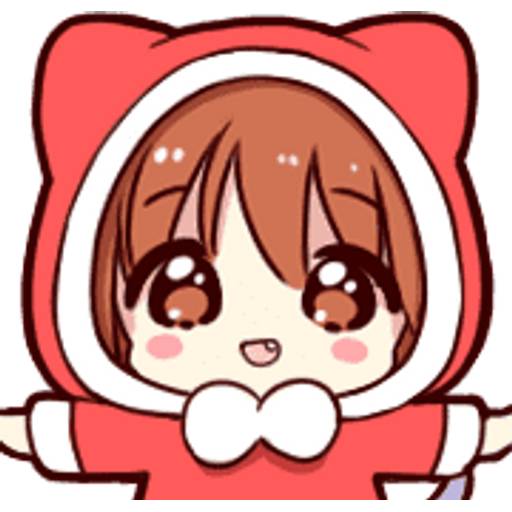 Набор стикеров 🎄Cat ear boy (Christmas)🎄byYessy для WhatsApp 28