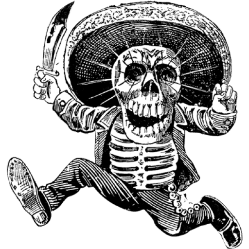 Набор стикеров Catrinas y Calaveras de Guadalupe Posada для WhatsApp 1